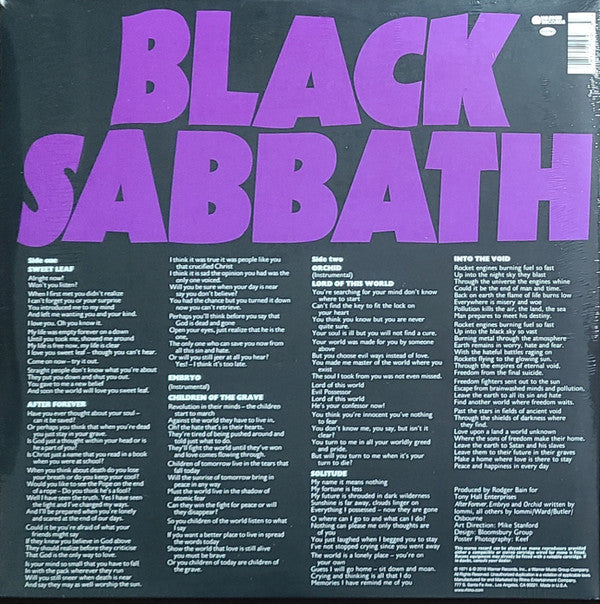 Black Sabbath - Master Of Reality (VINYL) | Mint (M) Mint (M)-