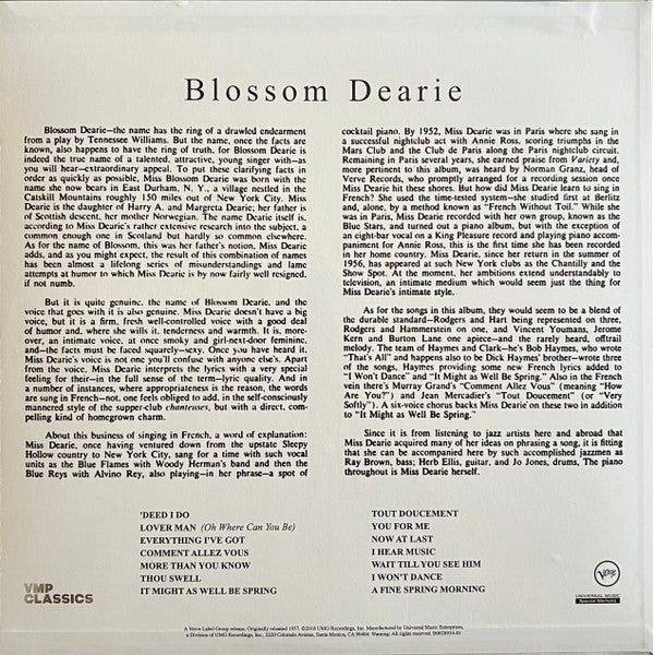 Blossom Dearie | Mint (M) Mint (M)-