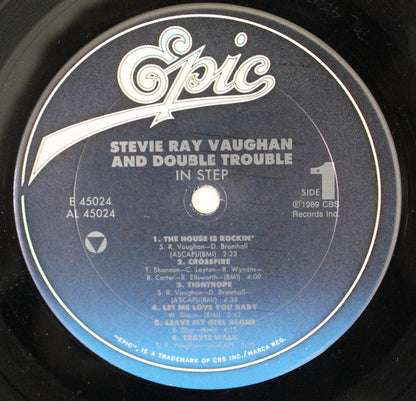 Stevie Ray Vaughan & Double Trouble In Step LP Very Good Plus (VG+) Near Mint (NM or M-)-