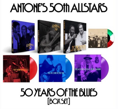 Various Artists - Antones: 50 Years Of The Blues (Purple Blue And Red 4xVINYL) | Mint (M) Mint (M)-