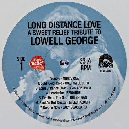 Various - Long Distance Love (A Sweet Relief Tribute To Lowell George) (WHITE VINYL) | Mint (M) Mint (M)-