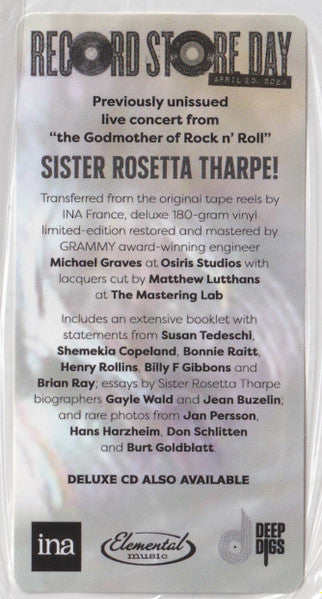 Sister Rosetta Tharpe - Live In France: The 1966 Concert In Limoges (VINYL RSD) |-