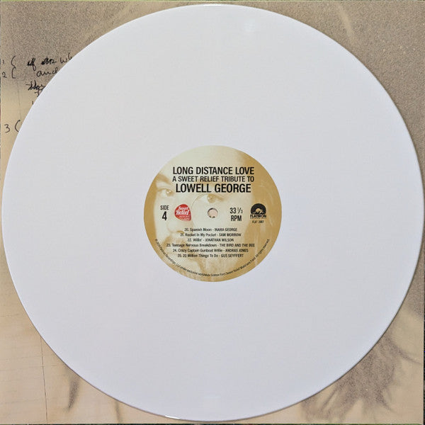 Various - Long Distance Love (A Sweet Relief Tribute To Lowell George) (WHITE VINYL) | Mint (M) Mint (M)-