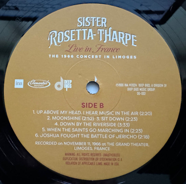Sister Rosetta Tharpe - Live In France: The 1966 Concert In Limoges (VINYL RSD) |-