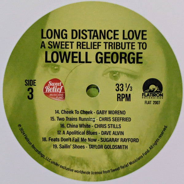 Various - Long Distance Love (A Sweet Relief Tribute To Lowell George) (WHITE VINYL) | Mint (M) Mint (M)-