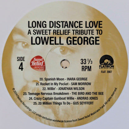 Various - Long Distance Love (A Sweet Relief Tribute To Lowell George) (WHITE VINYL) | Mint (M) Mint (M)-
