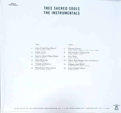 Thee Sacred Souls - The Instrumentals (RED VINYL) | Mint (M) Mint (M)-
