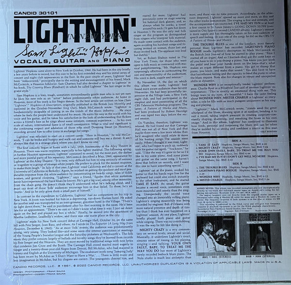 Lightnin' Hopkins - Lightnin' In New York | Mint (M) Mint (M)-