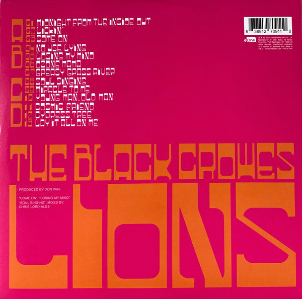 The Black Crowes - Lions *PINK* | Mint (M) Mint (M)-