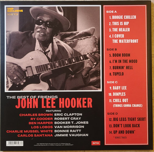 John Lee Hooker - The Best Of Friends (2xMARBLE VINYL / VMP) | Mint (M) Mint (M)-