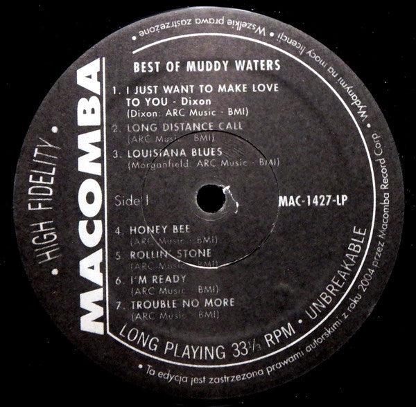 Muddy Waters - The Best Of Muddy Waters (VINYL) | Mint (M) Mint (M)-