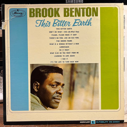Brook Benton - This Bitter Earth (VINYL) | Excellent+ (EX+) Very Good Plus (VG+)-
