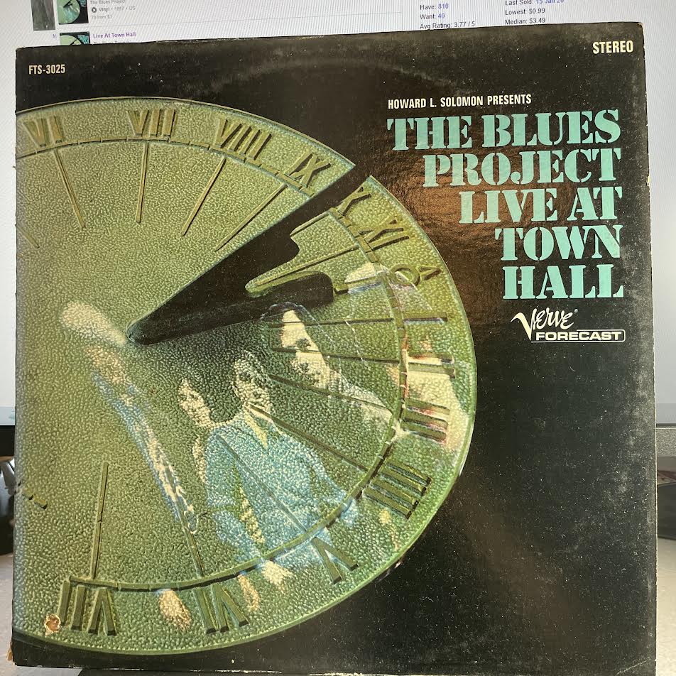 The Blues Project - Live At Town Hall (VINYL) | Excellent+ (EX+) Very Good Plus (VG+)-