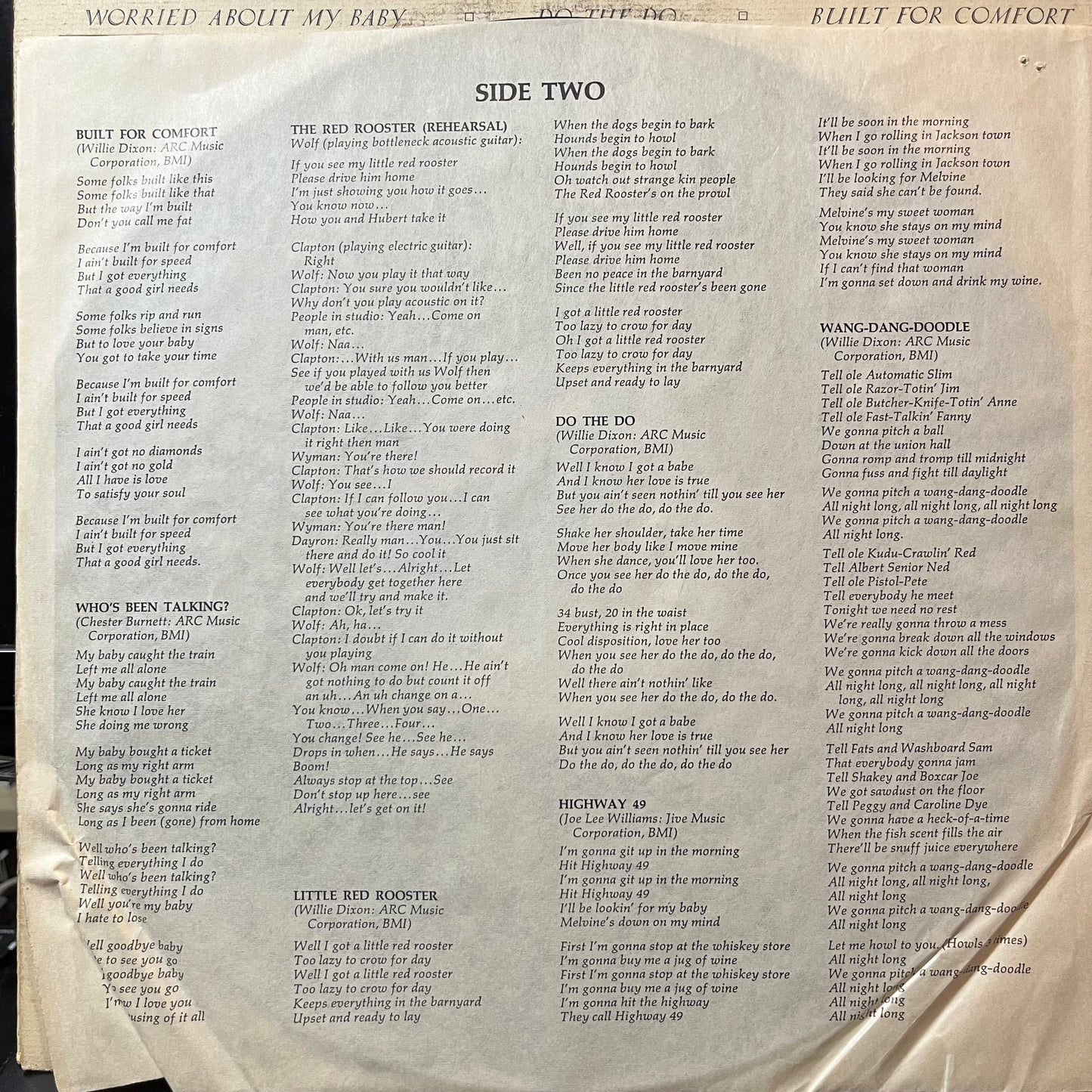 Howlin' Wolf Featuring Eric Clapton, Steve Winwood - The London Howlin' Wolf Sessions (VINYL LP CHESS CH-60008 1971) | USED Near Mint- (NM-)-