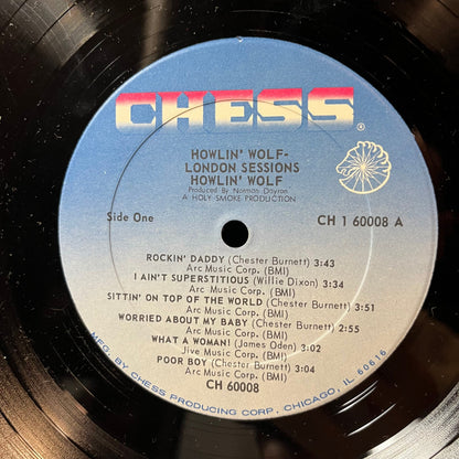 Howlin' Wolf Featuring Eric Clapton, Steve Winwood - The London Howlin' Wolf Sessions (VINYL LP CHESS CH-60008 1971) | USED Near Mint- (NM-)-