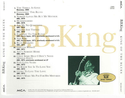 B.B. King - King Of The Blues (4xCD BOX) | Near Mint (NM) Excellent+ (EX+)-
