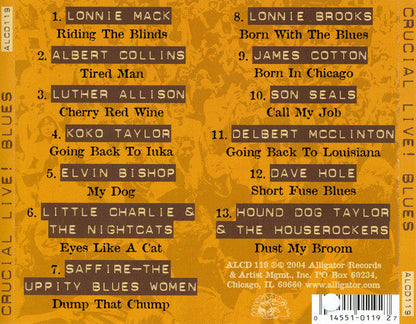 Various - Crucial Live! Blues (CD) | Near Mint (NM) Near Mint (NM)-