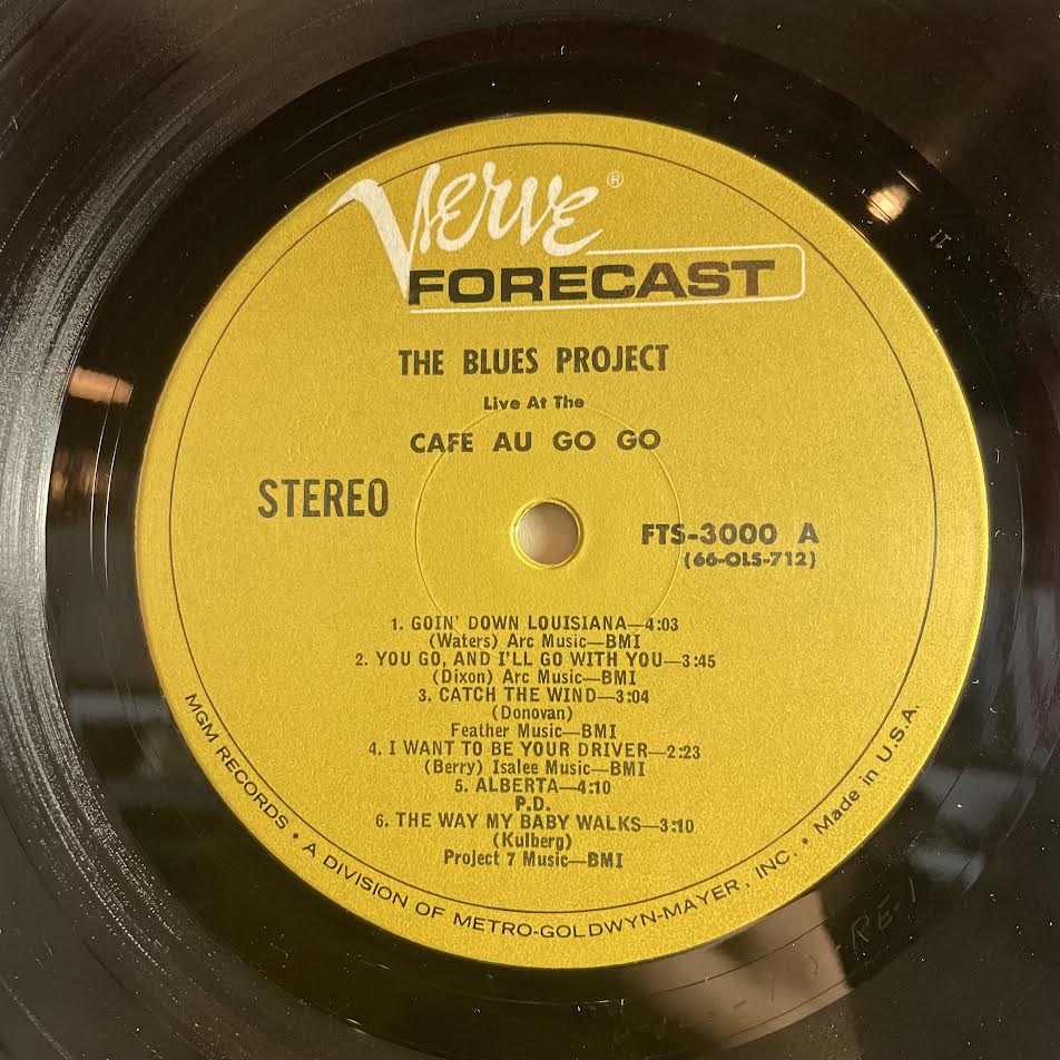 The Blues Project - Live At The Cafe Au Go Go (VINYL) | Near Mint (NM) Very Good Plus (VG+)-