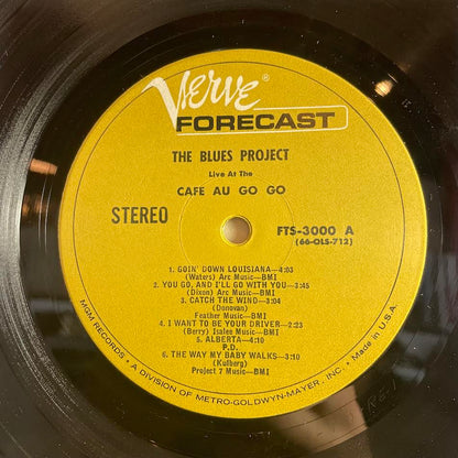 The Blues Project - Live At The Cafe Au Go Go (VINYL) | Near Mint (NM) Very Good Plus (VG+)-