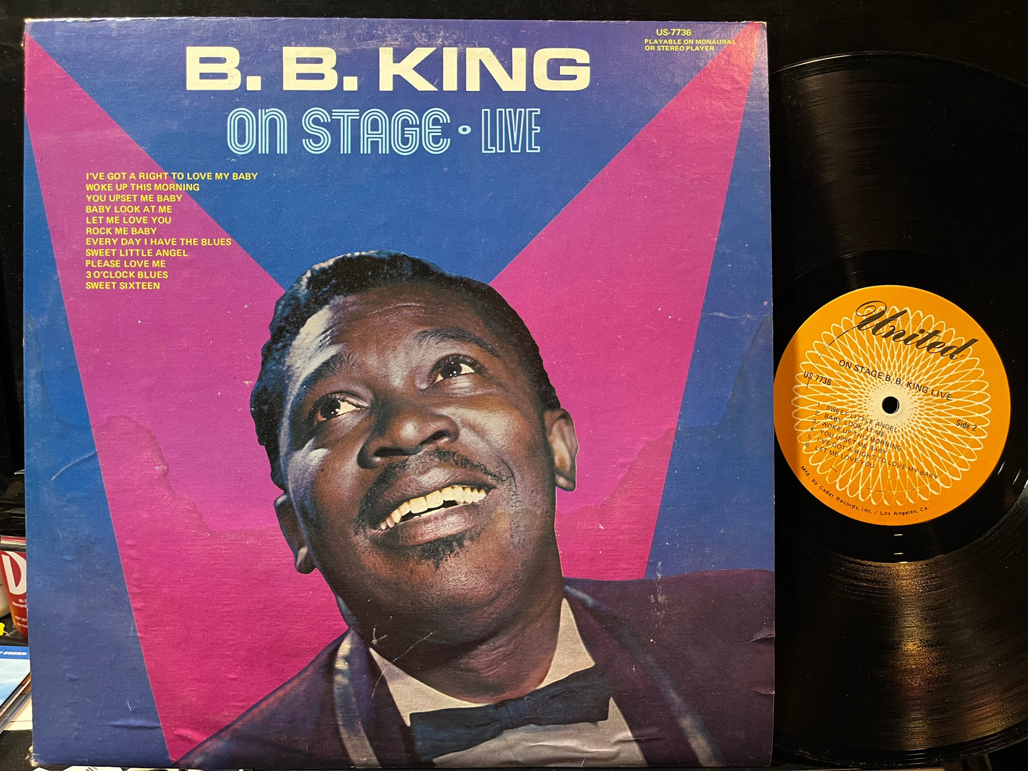 B.B. King - On Stage Live (VINYL) | Near Mint (NM) Very Good (VG)-