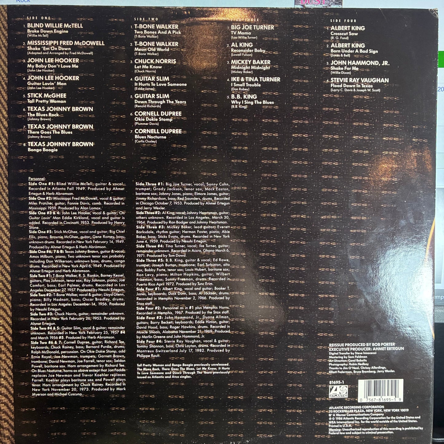 Various - Atlantic Blues: Guitar (2x VINYL) | Near Mint (NM or M-) Excellent (EX)-