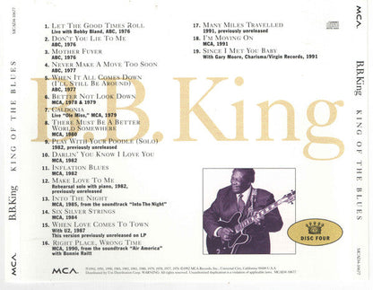 B.B. King - King Of The Blues (4xCD BOX) | Near Mint (NM) Excellent+ (EX+)-