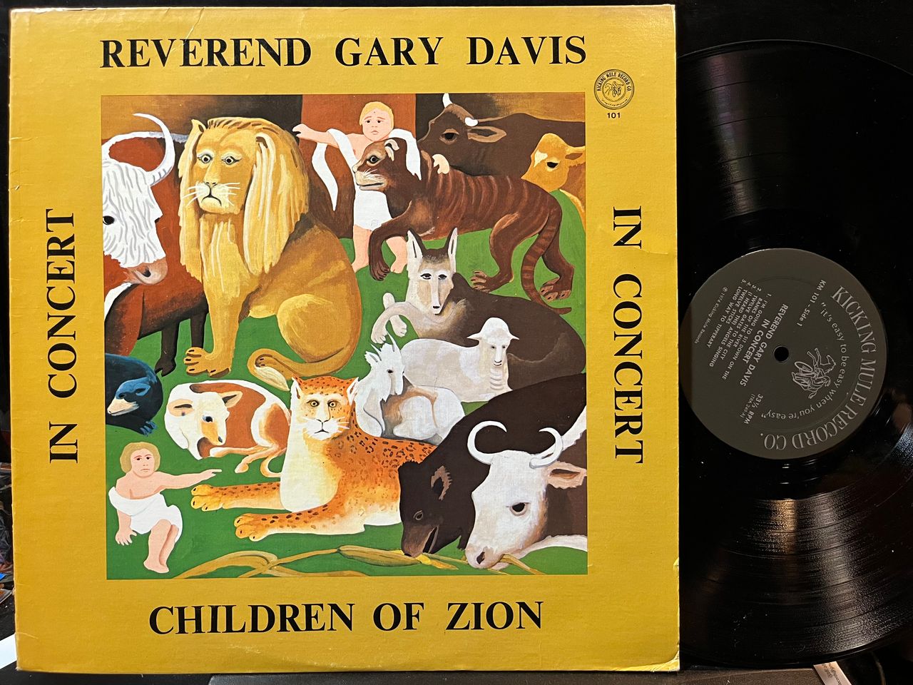 Rev. Gary Davis - Children Of Zion : Reverend Gary Davis In Concert (VINYL) | Near Mint (NM) Excellent+ (EX+)-