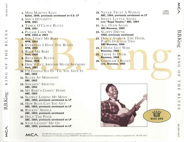B.B. King - King Of The Blues (4xCD BOX) | Near Mint (NM) Excellent+ (EX+)-