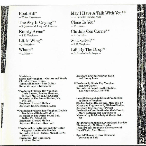 Stevie Ray Vaughan & Double Trouble - The Sky Is Crying (CD) | Near Mint (NM or M-)-
