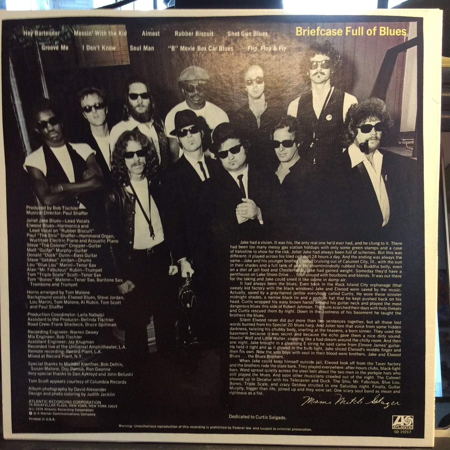 The Blues Brothers - Briefcase Full Of Blues (VINYL) | Excellent (EX)-
