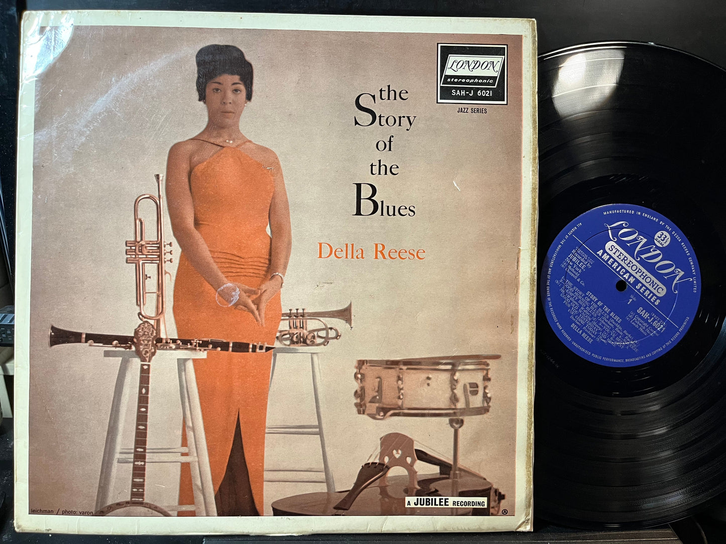 Della Reese - The Story Of The Blues (VINYL LP LONDON SAH-J 6021 1959) | USED Very Good (VG) Very Good (VG)-