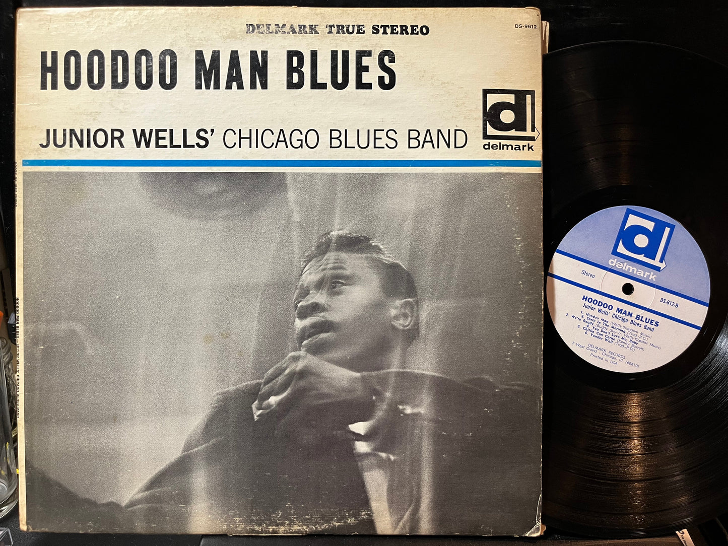 Junior Wells' Chicago Blues Band - Hoodoo Man Blues (VINYL LP Delmark Records DS-9612 1966) | USED Very Good (VG) Very Good (VG)-