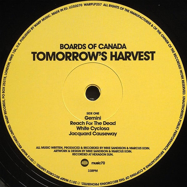 Boards Of Canada - Tomorrow's Harvest (2x VINYL) | Mint (M) Mint (M)-