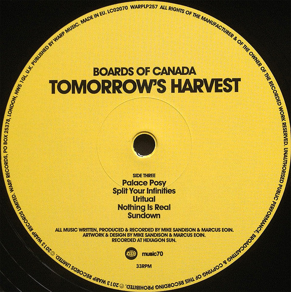 Boards Of Canada - Tomorrow's Harvest (2x VINYL) | Mint (M) Mint (M)-
