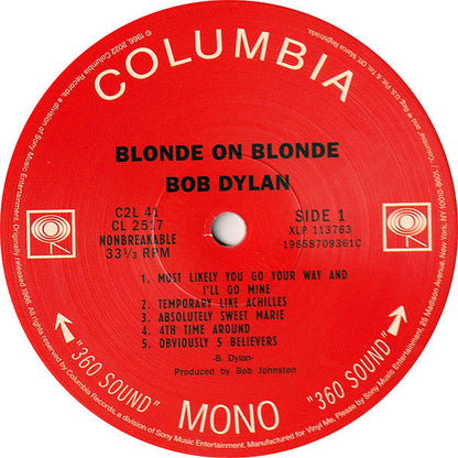 Bob Dylan - Blonde On Blonde (VMP | CLEAR BLONDE VINYL) | Mint (M) Mint (M)-