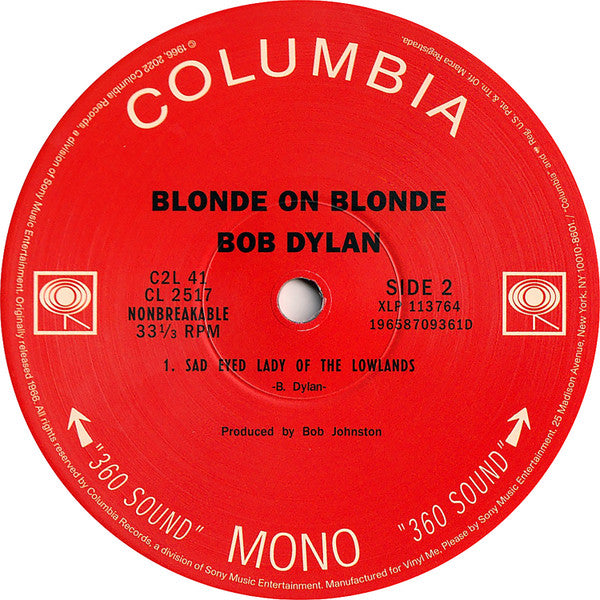 Bob Dylan - Blonde On Blonde (VMP | CLEAR BLONDE VINYL) | Mint (M) Mint (M)-