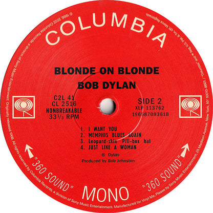 Bob Dylan - Blonde On Blonde (VMP | CLEAR BLONDE VINYL) | Mint (M) Mint (M)-