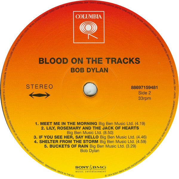 Bob Dylan - Blood On The Tracks | Mint (M) Mint (M)-