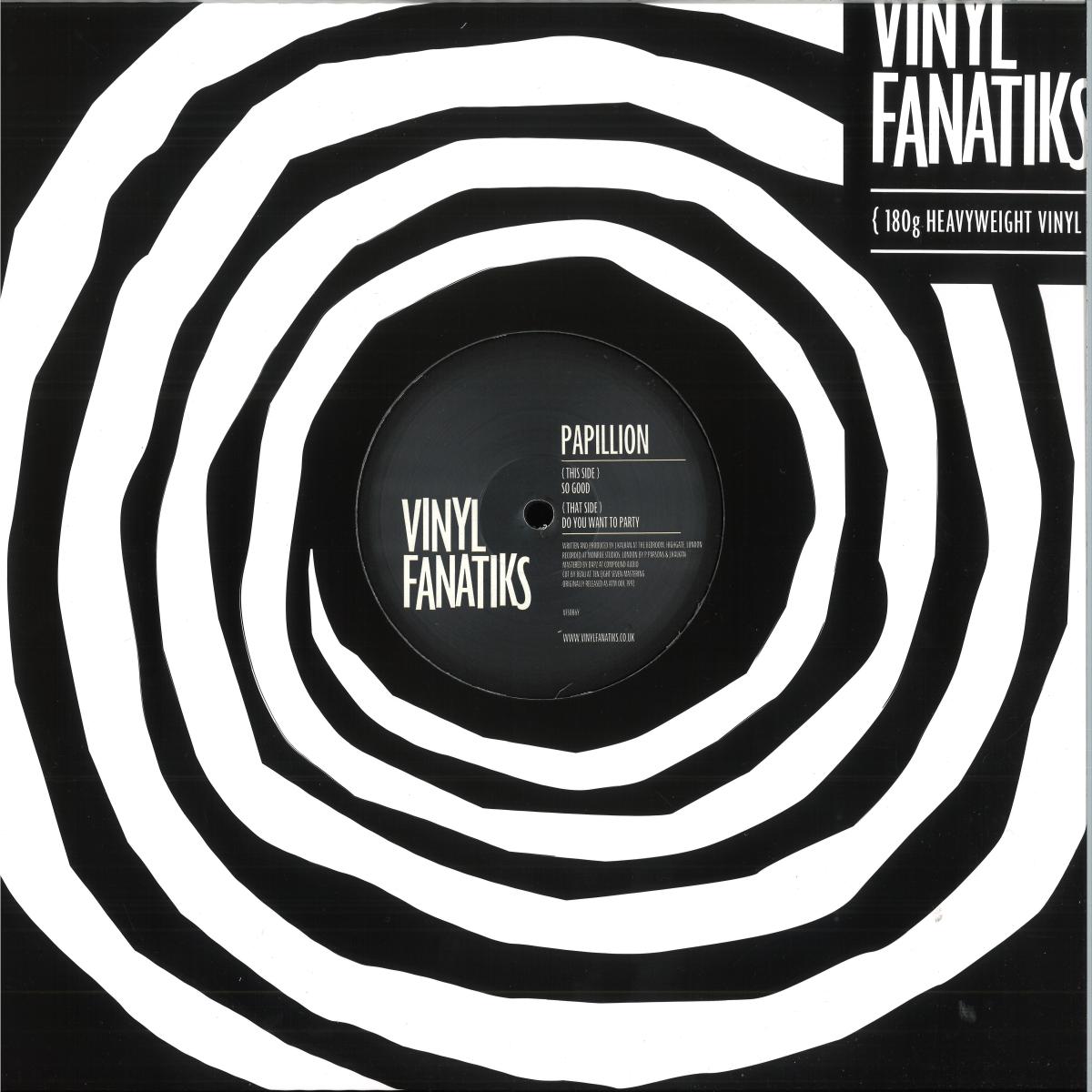 Papillion (DJ Seduction) - So Good / Do You Want To Party (VINYL 12" Vinyl Fanatiks VFS086Y) | NEW Mint (M) Mint (M)-