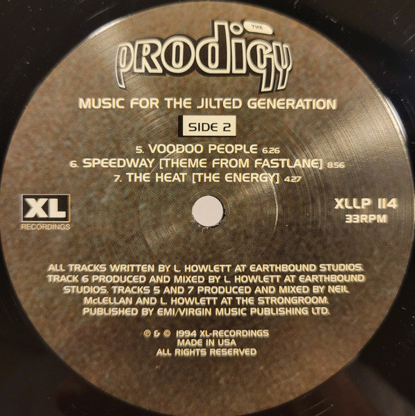 The Prodigy - Music For The Jilted Generation | Mint (M) Mint (M)-