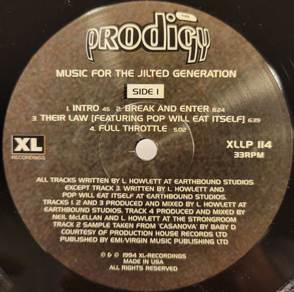 The Prodigy - Music For The Jilted Generation | Mint (M) Mint (M)-
