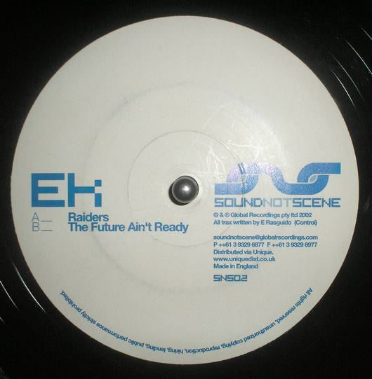 EK - Raiders / The Future Ain't Ready (VINYL) | Excellent (EX) Generic-