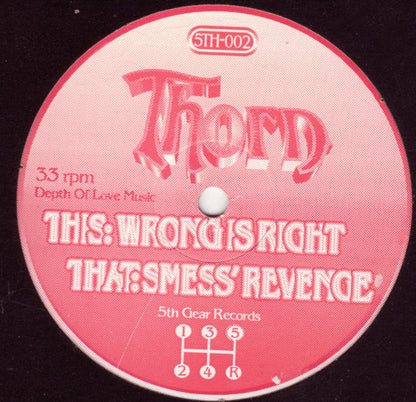 Thorn - Wrong Is Right (VINYL LP) | Excellent (EX) Generic-