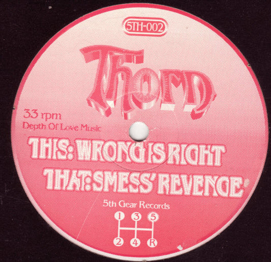 Thorn - Wrong Is Right (VINYL LP) | Excellent (EX) Generic-