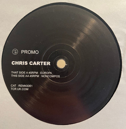 Chris Carter - Europa / Noncompos (VINYL 12" THURSDAY CLUB RENN3061 2002) | USED Excellent (EX) Generic-