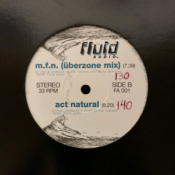 Rob Rowland - M.F.N. (12" VINYL) | Near Mint (NM) Excellent (EX)-