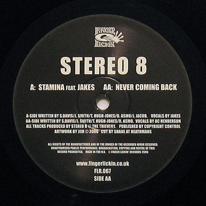 Stereo 8 - Stamina / Never Coming Back | Near Mint (NM) Near Mint (NM)-