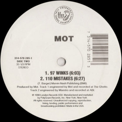 MOT - Mellow / 97 Winks / 110 Mistakes | Near Mint (NM) Generic-