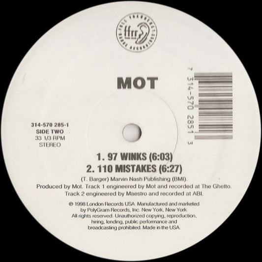 MOT - Mellow / 97 Winks / 110 Mistakes | Near Mint (NM) Generic-