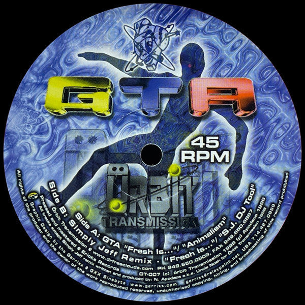 GTA - The Parti EP (ORANGE) | Near Mint (NM) Near Mint (NM)-